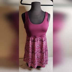 alpine design mauve pattern dress
